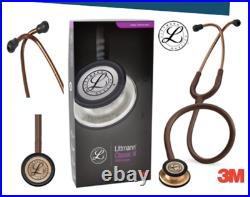 Best Master Cardiology Stethoscope 3M Littmann Classic III Tool Brown with Box