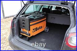 Beta C27S Folding Portable Collapsable Tool Trolley With Drawers Grey