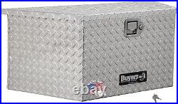 Black Poly Trailer Tongue Truck Tool Cargo Storage Box, 19 X 36 X 17.5Inch