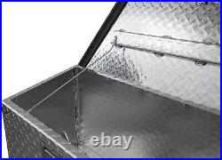 Black Poly Trailer Tongue Truck Tool Cargo Storage Box, 19 X 36 X 17.5Inch