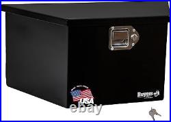 Black Poly Trailer Tongue Truck Tool Cargo Storage Box, 19 X 36 X 17.5Inch