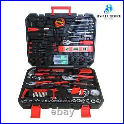 Black Portable Hand Tool Box with Toolset 238Pcs The tool box with Lock Safe