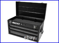 Boxo Tools ECC20301L-SBK1 3-Drawer Portable Steel Tool Box Black