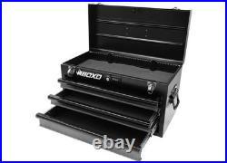 Boxo Tools ECC20301L-SBK1 3-Drawer Portable Steel Tool Box Black