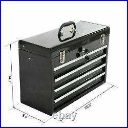 Brand New Portable Hardware Household Multi-functional Black 4 Drawers Tool Box