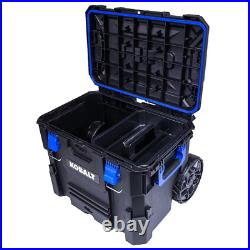 CASESTACK 21.5-In W X 26.7-In H X 17.2-In D Black Plastic Rolling Tool Box