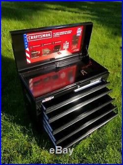 CRAFTSMAN 1000 Series 5-Drawer Ball-bearing Steel Tool Chest Black Storage Stack for sale online 