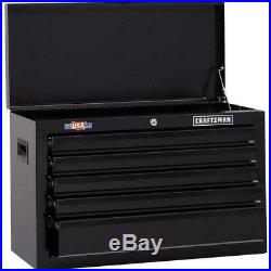 CRAFTSMAN 1000 Series 5-Drawer Steel Tool Chest Black Storage Stackable Strong