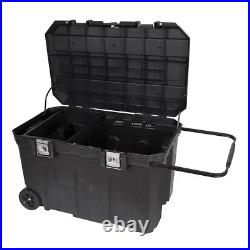 CRAFTSMAN 37-in W x 23-in H Black Plastic Wheels Lockable Tool Box
