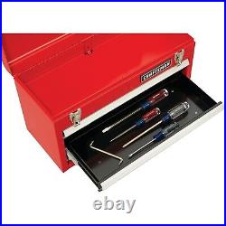 CRAFTSMAN Portable 20.5-In Ball-Bearing 3-Drawer Red Steel Lockable Tool Box