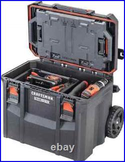 CRAFTSMAN TRADESTACK Tool Box with Wheels, Waterproof, Stackable System, H