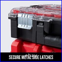 CRAFTSMAN VERSASTACK 3 Piece Plastic and Metal Wheels Lockable Tool Box