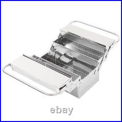 Cantilever Tool Box Metal Folding Auto Maintenance Storage Organizer 3 Layers