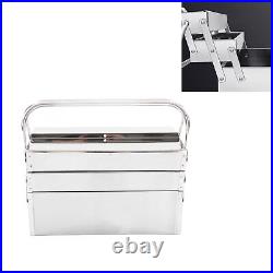 Cantilever Tool Box Metal Folding Auto Maintenance Storage Organizer 3 Layers