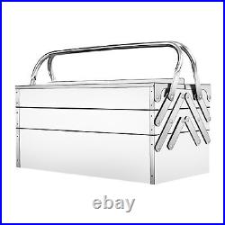 Cantilever Tool Box Metal Folding Auto Maintenance Storage Organizer 3 Layers