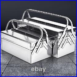 Cantilever Tool Box Metal Folding Auto Maintenance Storage Organizer 3 Layers