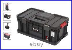 Compact Cart Set Tool Box Trend 4 Piece On Wheels Large Lockable Compartments