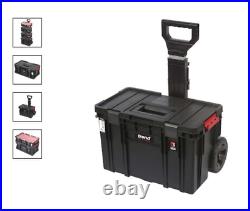 Compact Cart Set Tool Box Trend 4 Piece On Wheels Large Lockable Compartments