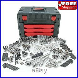 Craftsman 270PC Mechanics Tool Set with 3 Drawer Tool Box Chest Garage 270 Piece