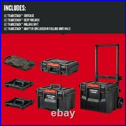 Craftsman TradeStack System Tower 22-in Black Wheels Lockable Stackable Tool Box