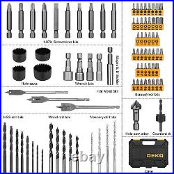 DEKOPRO 85 Piece Magnetic Impact Driver Screwdriver Bit Set with Plastic Toolbox