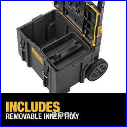 DEWALT 24 in. W Modular Tool Box 250 lbs. Load Capacity Telescopic Handle Black