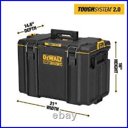 DEWALT Modular Tool Box Extra Large + Small Black with Auto-Connect Side Latches