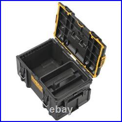 DEWALT Portable Tool Box Toughsystem 2-Piece Metal Wire Front Latches Storage