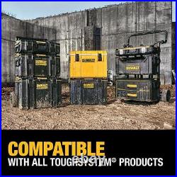 DEWALT Portable Tool Box Toughsystem 2-Piece Metal Wire Front Latches Storage