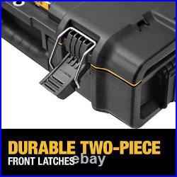 DEWALT ToughSystem Modular Tool Box, Large Tool Box + Shallow Tool Tray Black