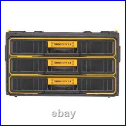 DEWALT Toughsystem Hand Tool Box 12.4 3-Drawers Storage Polypropylene Black