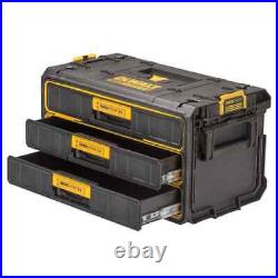 DEWALT Toughsystem Hand Tool Box 12.4 3-Drawers Storage Polypropylene Black