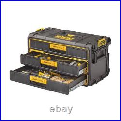 DEWALT Toughsystem Hand Tool Box 12.4 3-Drawers Storage Polypropylene Black