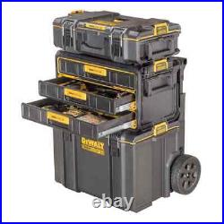 DEWALT Toughsystem Hand Tool Box 12.4 3-Drawers Storage Polypropylene Black