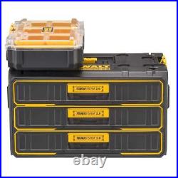 DEWALT Toughsystem Hand Tool Box 12.4 3-Drawers Storage Polypropylene Black