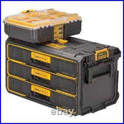 DEWALT Toughsystem Hand Tool Box 12.4 3-Drawers Storage Polypropylene Black