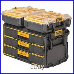 DEWALT Toughsystem Hand Tool Box 12.4 3-Drawers Storage Polypropylene Black