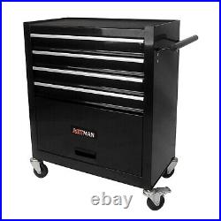 Detachable 4 Drawer Rolling Tool Trolley Tool Box with Large Cabinet Storage