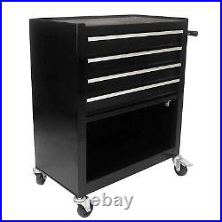 Detachable 4 Drawer Rolling Tool Trolley Tool Box with Large Cabinet Storage