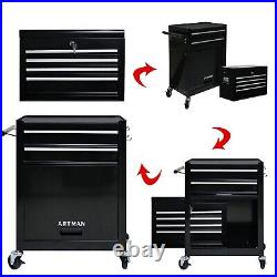 Detachable 6-Drawer Rolling Tool Chest Tool Box Storage Cabinet with Wheels