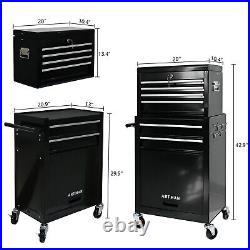 Detachable 6-Drawer Rolling Tool Chest Tool Box Storage Cabinet with Wheels