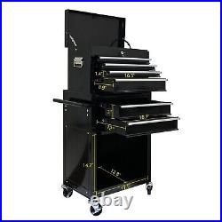 Detachable 6-Drawer Rolling Tool Chest Tool Box Storage Cabinet with Wheels