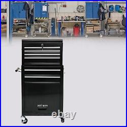 Detachable 6-Drawer Rolling Tool Chest Tool Box Storage Cabinet with Wheels