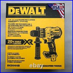Dewalt DCD996B 1/2 Brushless 3-Speed Hammer Drill in box (bare tool) NEW