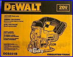 Dewalt DCS331B 20 volt max Cordless Jig Saw Bare tool New in the box 2 DAY SHIP