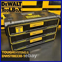 Dewalt DWST08330-1 3-Drawer Chest Tough System 2.0 Tool Box From Japan New