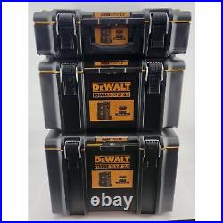 Dewalt DWST60437 TOUGHSYSTEM 2.0 24 Rolling Tower Tool Box (3 Piece Set) New