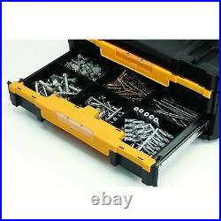 Dewalt Tstak IV Combo Carry Open Tote Tool Box Carrier + 2 Drawer Organiser