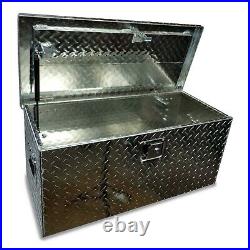 Diamond Plate Aluminum Tool Box Large 31 inch Universal Fit