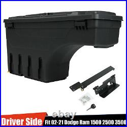 Driver Side Lockable Storage Truck Bed ToolBox For 02-21 Dodge Ram 1500 2500 350